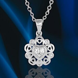 Montana Silversmiths Hidden Hearts Crystal Necklace - New!